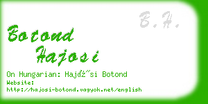 botond hajosi business card